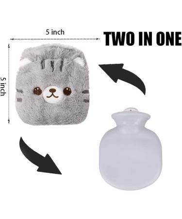 CHDN Rubber Hot Water Bottle Pain Relief with Faux Fur Cover - Cat Design - Buy Online on GoSupps.com
