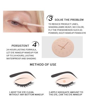 Outina 24-Hour Waterproof Non-Removal Colorful Eye Primer - 01 White - Buy Online on GoSupps.com