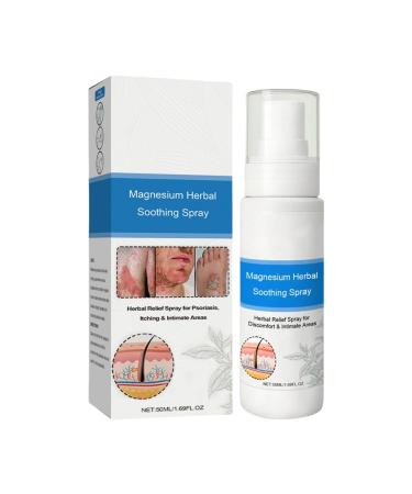 Magnesium Herbals Spray de psoriasis | Spray r parateur naturel 50 ml | Spray apaisant pour le corps et le visage apaisant pour tous les types de peau