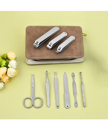 Manicure Kit 9 Pieces of Nail Clippers Nail Clippers and Tweezers Set Personal Care Tool Zipper Bag Suitable for Indoor and Outdoor Travel Portable Use Nail Clippers Kit - Buy Online on GoSupps.com