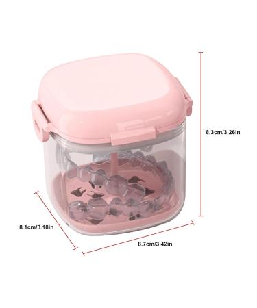 Ristyur Rosa Retainer Holder | Hollow Tooth-Aligner Case with Mirror & Brush | Orthodontic Box for Braces - Transparent Food-Grade Protection - Buy Online on GoSupps.com