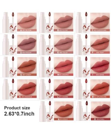 drburpily Matte Lipstick Long Lasting Smudge Resistant Blusher Lip Mud Makeup for Dual Use Type 7 - Buy Online on GoSupps.com
