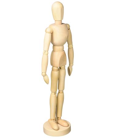 Alvin Wooden Human Mannequin (Unisex) 12 Inches Tall