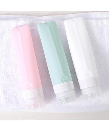 Roseflower 5 Pack Silicone Travel Bottles - 80ml Leakproof Refillable BPA-Free & TSA Approved Travel Accessories for Shampoo Lotion & Shower Gel - Buy Online on GoSupps.com