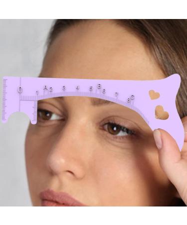 Kumprohu Brow Mapping Ruler | Silicone Eye Liner Guide Eye Brow Stencils | Eyebrow Shaping Ruler Eye Makeup Aid Brow Measuring Tool for Beginners Eye Liner Eyelash Eyebrow Purple - Buy Online on GoSupps.com