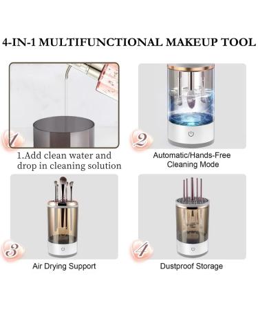 Buy Brushblast Pro Makeup Brush Cleaner - Auto-Rotating Deep Clean One-Click Operation Suitable for All Brushes - International Shipping Available - Buy Online on GoSupps.com
