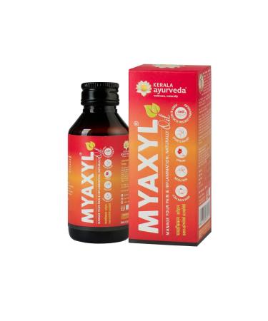 Kerala Ayurveda Myaxyl Oil - 6.76 Fl Oz| Herbal Oil for Muscles and Joints|Joint Aid | Body Oil Infused with Eucalyptus to Help Sore Muscles|