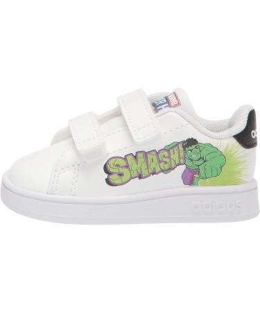 adidas Boy's Unisex Kids Advantage Cf I Sneaker - Child 3 UK - White/Black - Buy Online on GoSupps.com