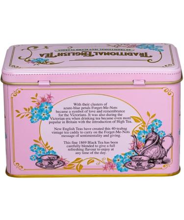 New English Teas Bo te th vintage victorienne rose avec 40 sachets de th 1869 English Breakfast 40 Unit (Lot de 1) - Buy Online on GoSupps.com