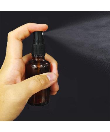 Suxnos 30ml Travel Atomizer Spray Bottle - Glass Perfume Bottles 15pcs Amber Brown Travel Size with Black Lid Portable Perfume Container - Buy Online on GoSupps.com
