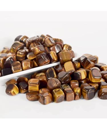 100g Tiger Eye Tumbled Stone Irregular polishing Natural Rock and Quartz Palm Bead chip Love for ChakraDecor Stone Crystal Reiki - Buy Online on GoSupps.com