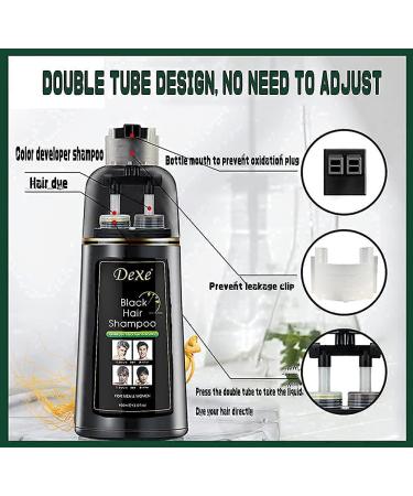 YIZHONG Black Hair Dye Shampoo for Women & Men | 5 Minute Permanent Blackest Color & Full Gray Coverage | Salon-Quality Darkening Hair Coloring - Buy Online on GoSupps.com