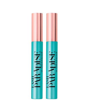 2 x L'Oréal Paris Lash Paradise Waterproof Volumizing and Stretching Mascara Sensitive Eye Formula Color Black - 2 Mascara