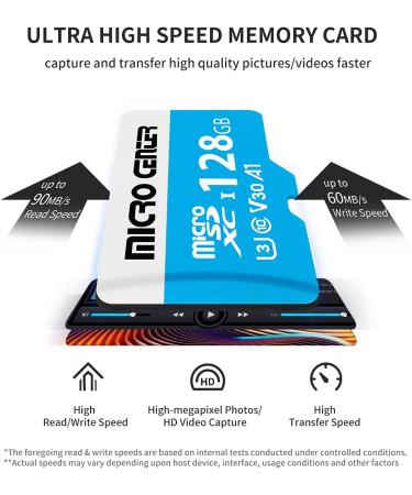 Micro Center 128GB microSDXC Card - Nintendo Switch Compatible - UHS-I C10 U3 V30 - 4K UHD Video - A1 Flash Memory Card with Adapter - Buy Online on GoSupps.com