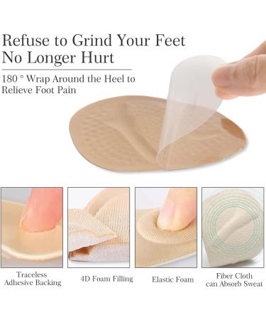 Metatarsal Pads for Women | Forefoot Cushion Inserts & High Heel Ball of Foot Cushions | Reduce Foot Pain & Slip with YJZD-Black - Buy Online on GoSupps.com