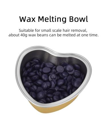 Portable Golden Heart Wax Bean Melting Shell - Reusable Aluminum Film High-Temperature Resistant for Hair Removal - Buy Online on GoSupps.com