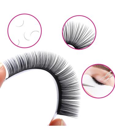Fadlash Easy Fan D Curl 0.03 Russian Lashes 9-17mm Mixed Length - Natural Look & Self Fanning Eyelash Extensions - Buy Online on GoSupps.com