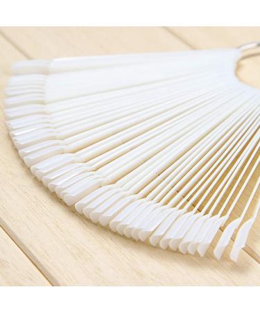 00 PCs Nail Art Tips Display Set - Natural Color Practice Tools for Perfect Nail Presentation - Buy Online on GoSupps.com