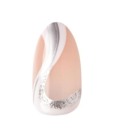 KISS imPRESS No Glue Mani Press On Nails - On My Mind White Almond Shape Medium Size Includes 30 Nails & Accessories - Shop Now Internationally - Buy Online on GoSupps.com