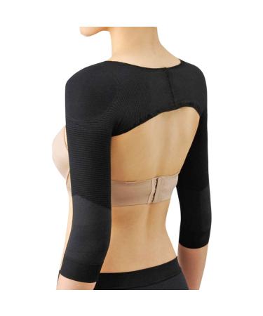 Women's Slimming Arm Shapers Back Shoulder Support Wrap XL(fit US M ) Black