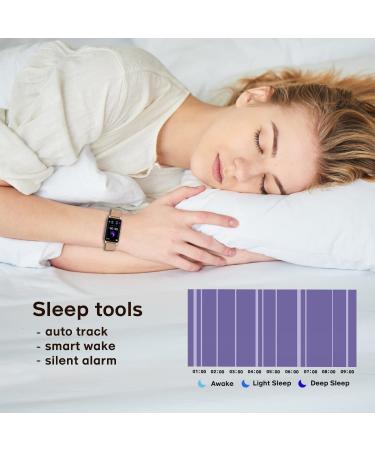 DoSmarter Women's Fitness Tracker | Heart Rate & Blood Pressure Monitor | Waterproof Smart Watch for Android & iOS | Gold - Buy Online on GoSupps.com