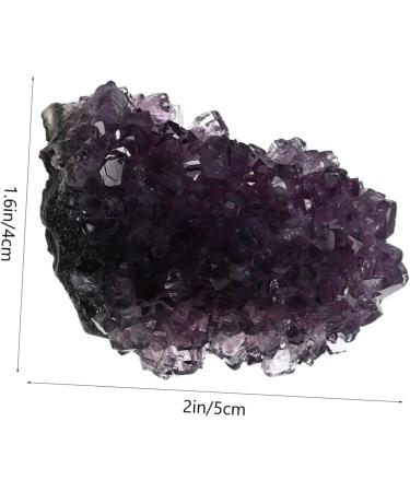 Abaodam 1pc Amethyst Rough Yoga Decor Crystal Cluster Natural Amethyst Cluster Decor Wand Desktop - Buy Online on GoSupps.com