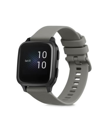 kwmobile replacement strap compatible with Garmin Venu Sq Music/Sq bracelet - fitness tracker band made of silicone in grey L grey - Buy Online on GoSupps.com