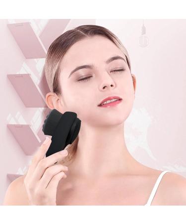 Face Scrubber - Comfortable Face Wash Brush - 2 in 1 Facial Tool Soft Bamboo Charcoal Bristles with Lid for Cleaning Deep Pore Coatuiyo - Buy Online on GoSupps.com