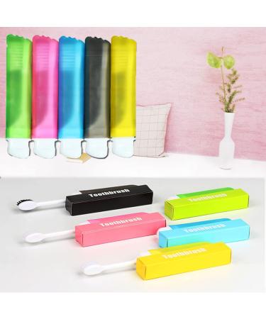 Travel Toothbrush Set - 10 Foldable Portable Soft Bristle Toothbrushes for Camping & Travel - Buy Online on GoSupps.com
