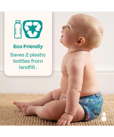 TOTSBOTS Reusable Swim Nappy - Pool Safe, Easy On & Off - Eco-Friendly UK Made - Hit The Hut (Size 1 10-20lbs) - Buy Online on GoSupps.com