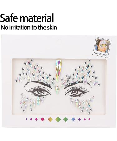 Eyes Rhinestones Sticker Glitter Delicate Shiny Rhinestones Sticker Waterproof for Halloween for Body - Buy Online on GoSupps.com