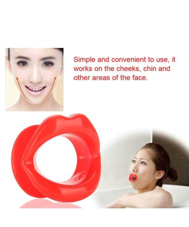 GOTOTOP Silicone Face Lifting Lip Exerciser - Anti Wrinkle Mouth Muscle Tightener Tool (Red) for Youthful Skin - Buy Online on GoSupps.com
