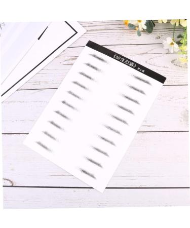 Housoutil 2 Pairs Stick-on Eyebrows Black Sticker Eyebrow Makeup Tools Eyebrow Stickers Water Proof 3d Patch 21x15cm Black - Buy Online on GoSupps.com
