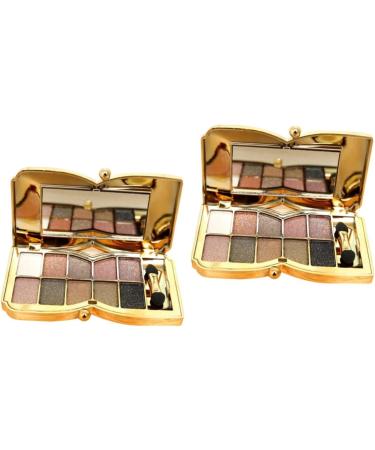 FOMIYES 2pcs Flash Mirror # Glitter with Makeup and Eyeshadow Brush Colorful Shadow Colors Eye 1 count (Pack of 1) As Shownx2pcs - Buy Online on GoSupps.com