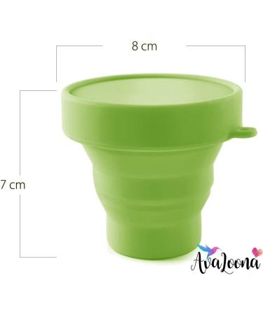 Avalona Menstrual Cup Cleaning & Sterilization Cup - Foldable Green 1 Piece for Safe Storage & Hygiene - Buy Online on GoSupps.com
