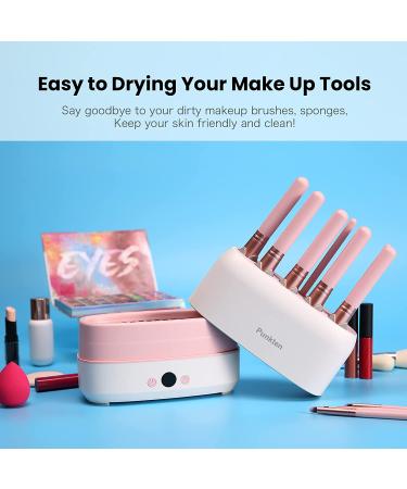 Makeup Brush Dryer Machine - Dries 12 Brushes & 2 Sponges Simultaneously | Gentle Bristle Care | USB Type-C Charge - Buy Online on GoSupps.com