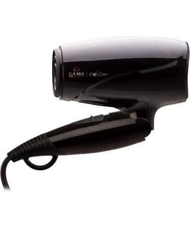 Gama Italy Professional Phon Eolic Mini Travel Hairdryer Folding Handle Black - Buy Online on GoSupps.com