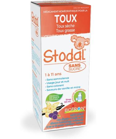 Boiron Stodal Children's Sugar-Free 125ml Vanilla & Blackberry Flavours Homeopathic Medicine for Dry & Wet Cough - Buy Online on GoSupps.com