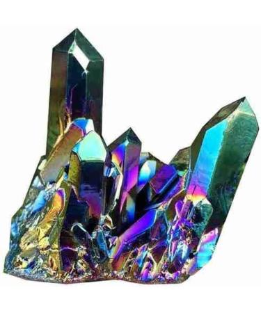 Natural Crystal Rough 1PC Natural Quartz Rainbow Titanium Cluster Rare Decoration Craft Home Decor 15 g As Shown - Buy Online on GoSupps.com