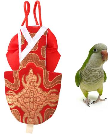 Mipcase Accessories for Birds | Red Flight Inner Canary Clothing | Washable & Breathable Diaper Liner | Nymphensittiche Bathrobe - SX2PCS Rotx2st - Buy Online on GoSupps.com