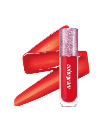 COLORGRAM Thunderbolt Tint Lacquer 02 Heart Tok | with Argan Oil  High Pigment  Vivid Color  Long Lasting Moisturizing Lip Stain  Hydrating  Easily Buildable and Blendable  True K Beauty Makeup  (0.2 fl.oz)
