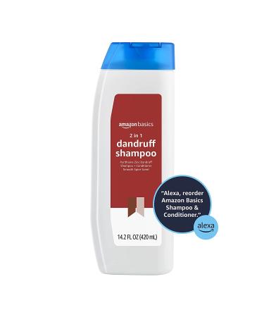 Amazon Basics 2-in-1 Dandruff Shampoo & Conditioner for Men - Smooth Spice Scent, 14.2 Fl Oz - Buy Online on GoSupps.com
