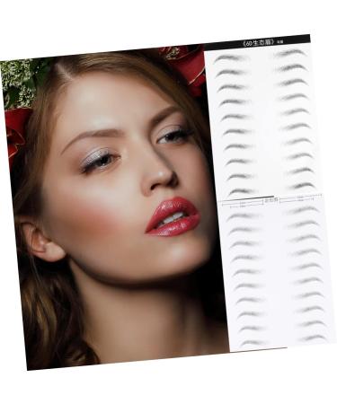  SOESFOUFU 2 Sheets Eyebrow Tattoo Eyebrow Simulation Eyebrow Stickers Natural Eyebrow Tattoo Sticker Eyebrow Makeup Forehead Missing Waterproof Cosmetic - Buy Online on GoSupps.com