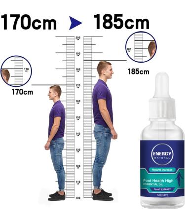 Huile d'augmentation de la hauteur | 30 ml d'huile naturelle lev e Maximisation de la cire d'altitude favorise la croissance osseuse huile pour augmenter la taille du corps atteindre votre - Buy Online on GoSupps.com
