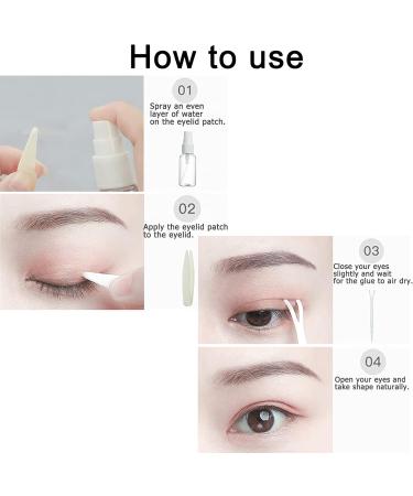 Folmywy Invisible Lace Double Eyelid Sticker Fiber Eyelid Lift Strips Breathable Waterproof Instant Eye Lift Makeup Party(Mix 90 pairs) - Buy Online on GoSupps.com