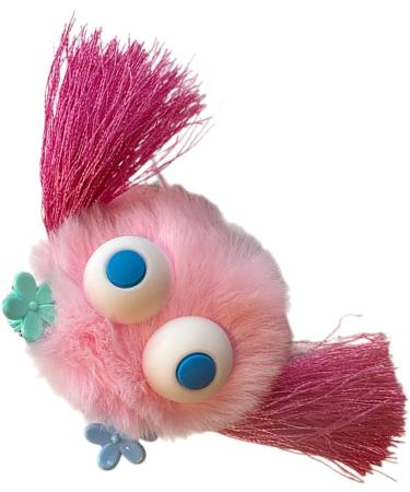 amangul Cartoon Coal Hair Clip Lazy Hairpin Duckbill Hairclip Lovely Tassels Barrettes for Women Side Bangs Girl Hair Style Tool(Pink) - Buy Online on GoSupps.com