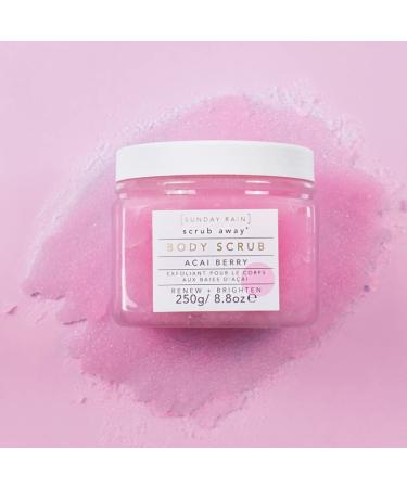 Sunday Rain Acai Berry Body Scrub 8.8 oz - Exfoliate & Refresh Your Skin - Buy Online on GoSupps.com