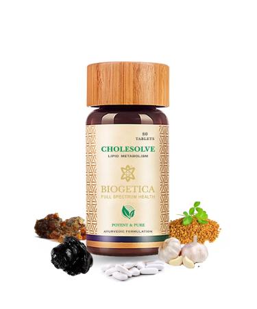 Biogetica CholeSolve Ayurvedic Supplement to Maintain Cholesterol Level for Men & Women Energy Booster (Lipid Metabosilm Care)- 80 Tablets