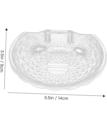 Ciieeo 8 Pcs Transparent Soap Box House Draining Dish Rack Soap Dish with Drain Soap Rack Soap Holder for Shower Wall House Draining Dish Bar Soap Holder Plastic Household Drain Rack - Buy Online on GoSupps.com