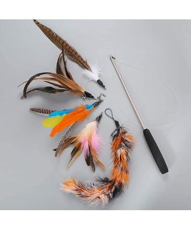 PatKare Retractable Cat Toys Wand with 7 Teaser Refills - Interactive Fun for Cats & Kittens - Buy Online on GoSupps.com